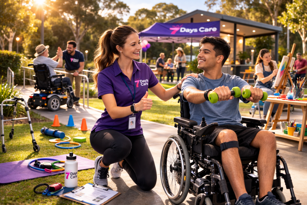 NDIS disability support services in Perth, promoting community participation and supported independent living activities.