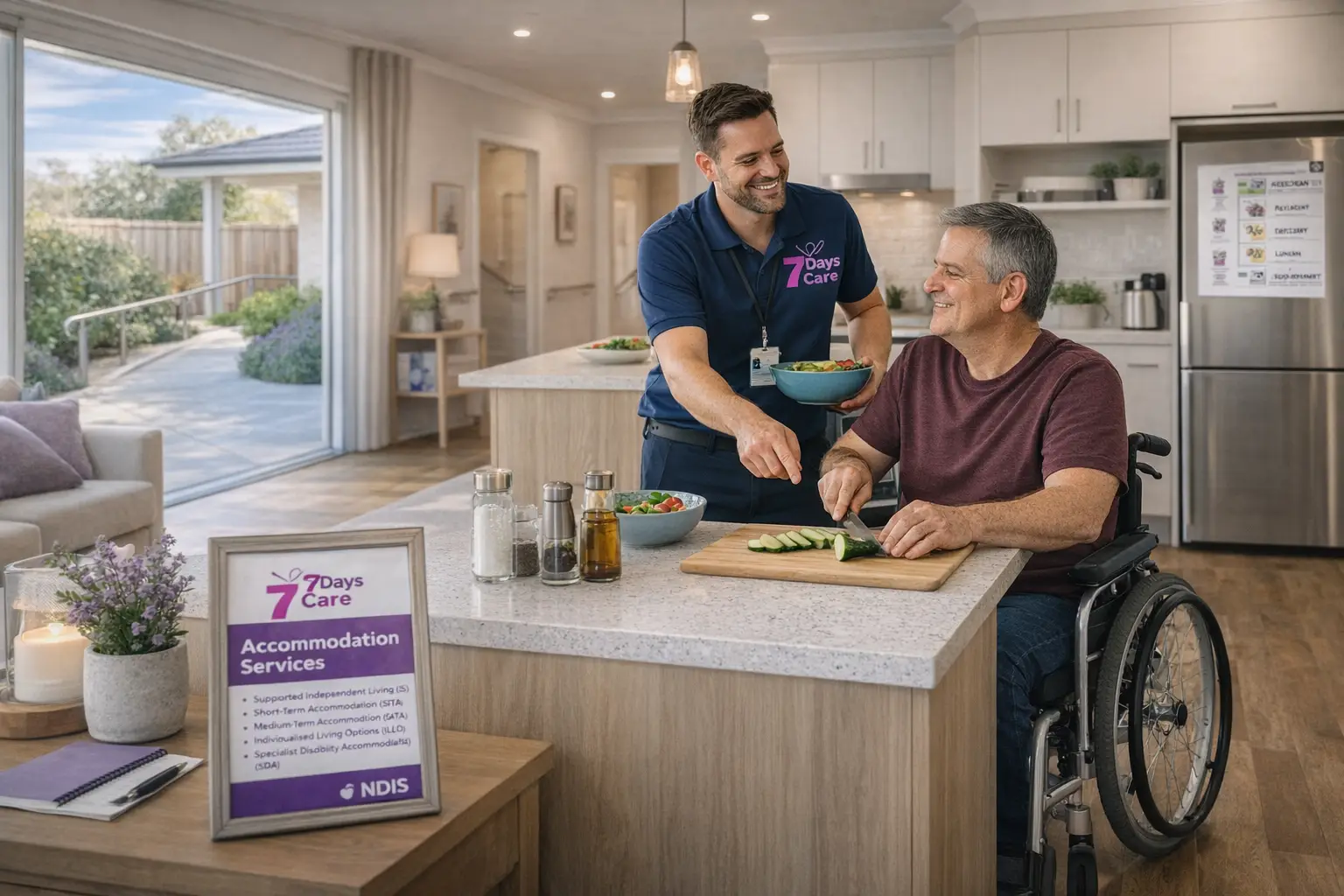 NDIS disability support services in Perth, featuring supported independent living and accessible housing for community participation.